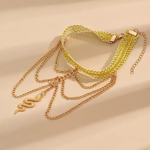 Brazalete Pulsera Para Brazo Dije De Serpiente Mujer Dama