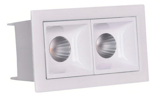 Luminaria Led Downlight 4w 2700k Linear Embutir 30° Brilia Cor Branco 127/220V
