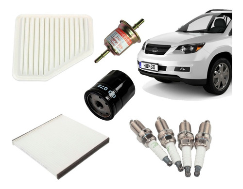 Kit Afinamiento Byd S6 2.0 Todos Los Filtros + Bujias 