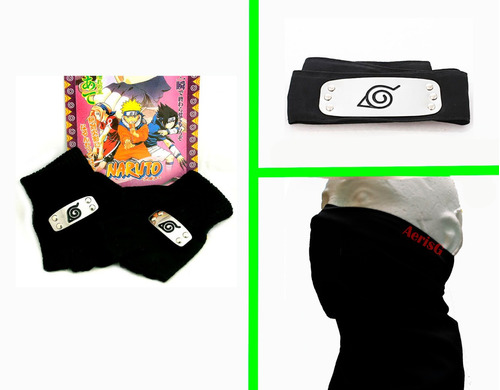 Arg Naruto Shippuden Kakashi Kit Accesorios Halloween Boruto
