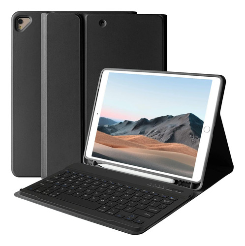 Funda Con Teclado Baibao / Para iPad 10.2  Y 10.5  / Black