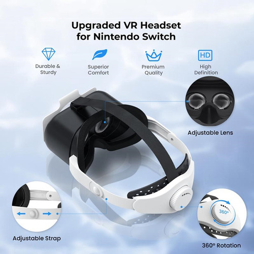 Auriculares Vr, Gafas De Realidad 3d, Diadema Ajustable 3d