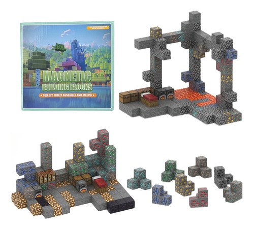 Crafties 128pz Bloques De Magnéticos Juegos Set Patrón-mine