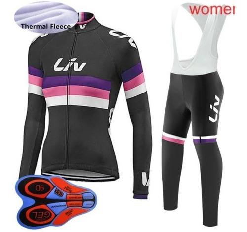 Uniforme Ciclismo Ruta Mtb Liv Largo Badana En Gel Pantalón