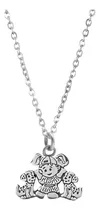 Comprar Collar Mujer Dije Niña Perritos Mascota Regalo Mamá Plata