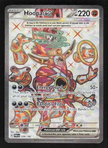 Cartas Pokemon Hoopa Ex Full Art Secret Paradox Rift