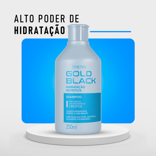 Amend Gold Black Shampoo Hidratação Nutritiva - 250ml