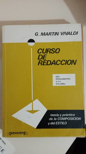 Libro Curso De Redacción Martín Vivaldi 