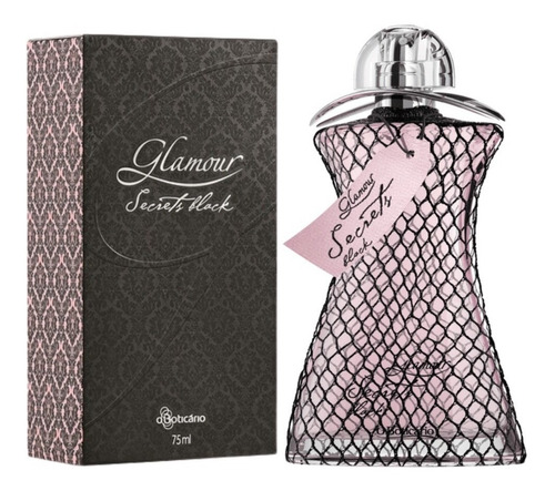 Glamour Secrets Black 75ml O Boticário Embalagem Antiga