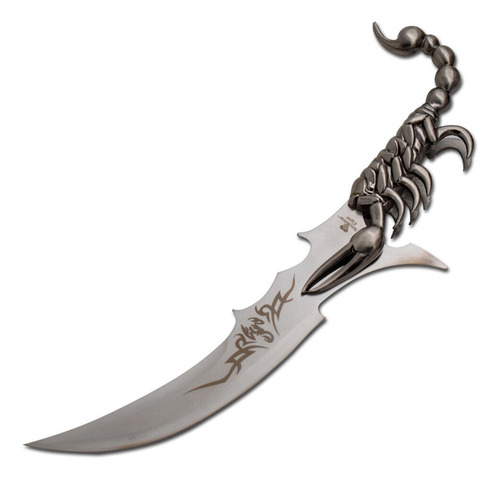 Daga Escorpion Espada Corta Con Base Madera