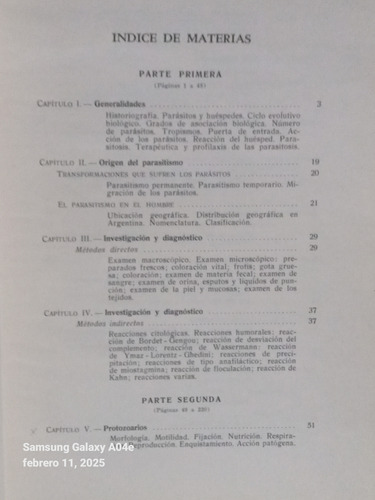 Compendio De Parasitología - M. Rey Millares (Usado)