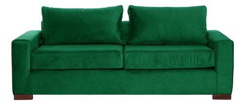 Sofa Livorno 3c Tela Velvet Verde