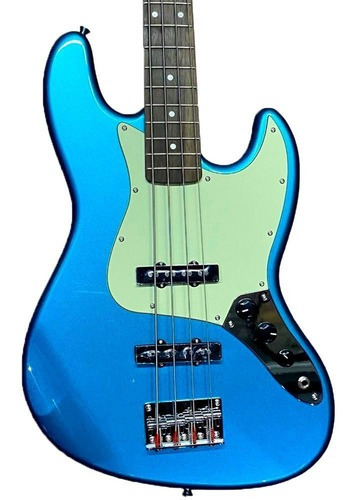 Contra Baixo Sx Sjb62 Lpb Azul Jazz Bass 4 Cordas Capa Bag