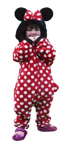 Pijama Macacão Disney Minnie Kigurumi Infantil 7-8 Anos