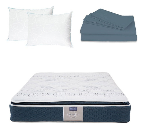 Colchón King Size Trust + 2 Almohadas De Osos + Sábanas