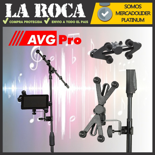 Soporte De iPad Tablet Celular Sip105 Para Pie Microfono