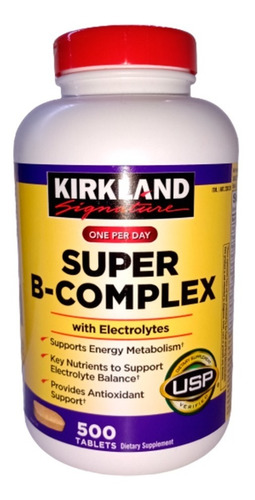 Super B Complex Vitamina Complejo B 500 Tabs Americano