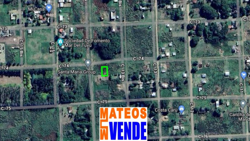 Lote Baldio En Mar Del Tuyu 74 Entre 13 Bis Y 14