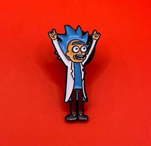 Pines Metalicos De Moda Dibujos Animados, Viva Rick