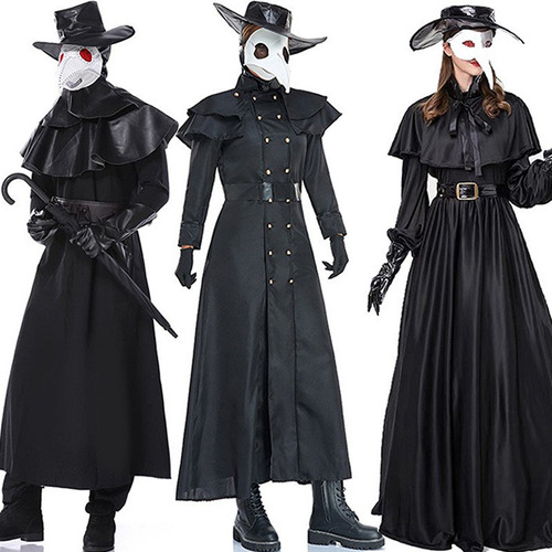 Nuevo Disfraz De Halloween Para Pareja De Plague Doctor Dark