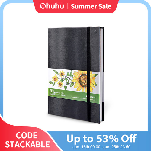 Arte De Capa Dura Do Caderno Ohuhu Marker Sketchbook Pads