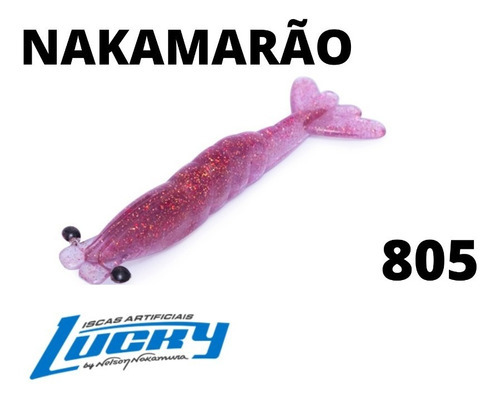  Isca Artificial Nelson Nakamura Nakamarão 9cm Lucky (kit5) Cor Cor 805 - Vinho