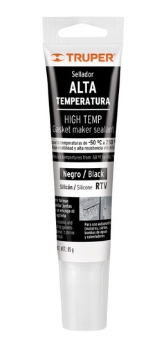 Silicón Negro, Sellador Para Altas Temperaturas, 85gr  17567