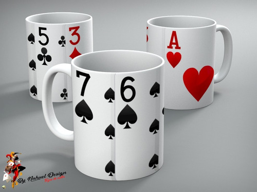 Taza De Ceramica Cartas De Poker