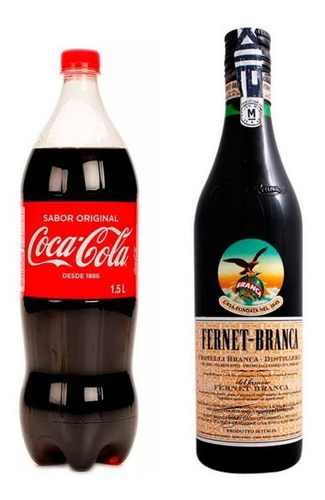 Promo Fernet Branca 750 Ml + Refresco Coca Cola 1.5 Litros