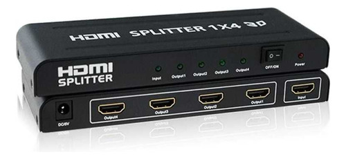 Splitter Hdmi 1x4 2k 4k 1080p Hd 4 Pantallas Duplicador