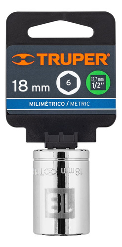 Bocallave 18mm Hexagonal Encastre 1/2 Truper 13268