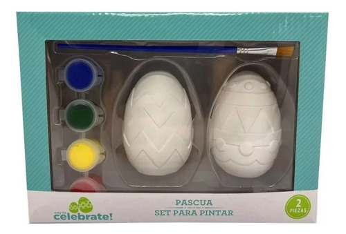 Set Para Pintar Manualidades Pascua De Colores 2 Piezas 