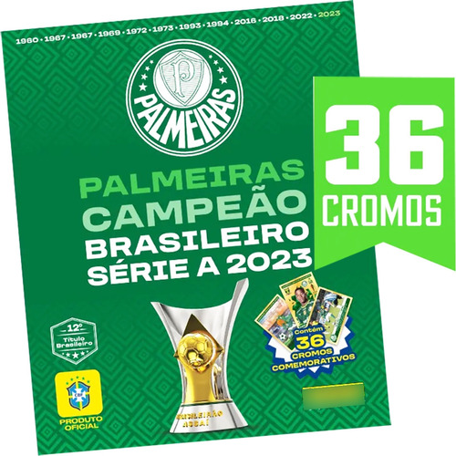 Sociedade Esportiva Palmeiras: Pôster Campeão Brasileirão 2023, De Equipe Panini. Editorial Panini, Tapa Mole En Português, 2023