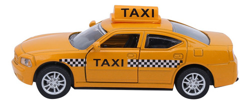 Luz Musical Pull Back Taxi Modelo 1:32 De Aleación De Alta S