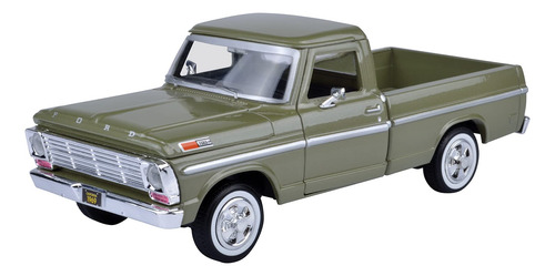 Motor Max - Ford F-100 1969, Color Verde - Motormax Premium