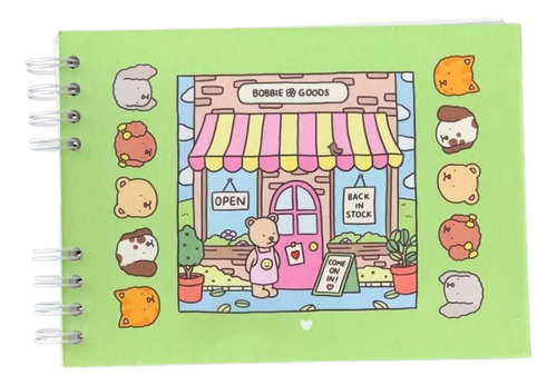 Livro De Colorir Bobbie Goods Capa Dura 50 Páginas De Desenhos Em Folha A5 180 Gr - Boobie Goods