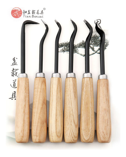 Conjunto De Facas De Escultura De Bonsai, Conjunto De 6 Peça