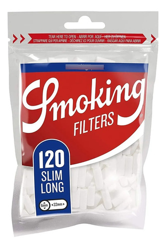 Caixa Filtros Smoking Slim Long Com 30 Unids