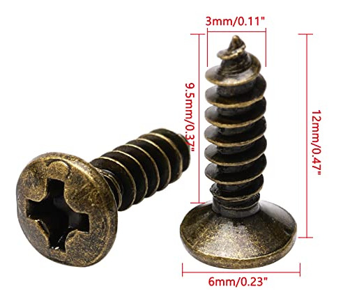 Tornillos Bronce Guitarra 3*12 Mm X50 - St Sq Tl Lp