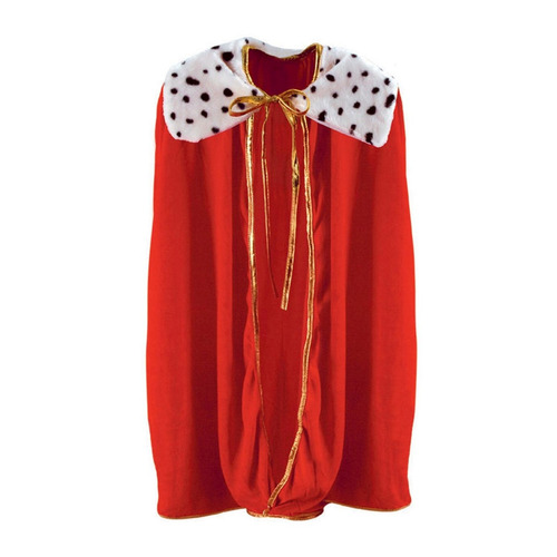 Capa Roja Para Niños Para Disfraz De Rey O Reina De 33''