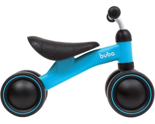 Bicicleta Equilíbrio 4 Rodas Azul Buba - 12m+ - 20kg