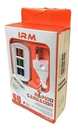 Cargador Rapido Corriente 6 Puertos Celular Tablet Camara