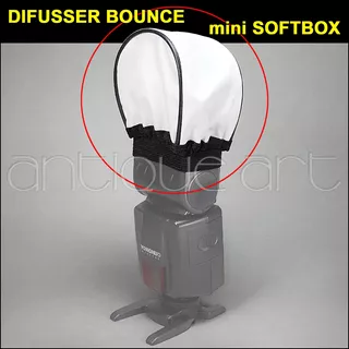 A64 Difusor Para Flash Speedlight Mini Softbox Bounce Difuss