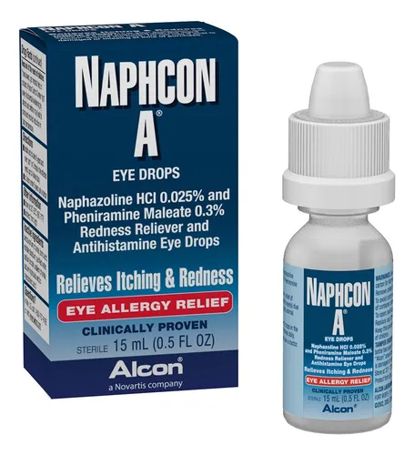 Gotas Para Aliviar La Alergia Ocular Alcon Naphcon A 15 Ml