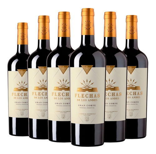 Vino Flechas De Los Andes Gran Corte Caja X 6 --