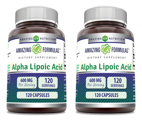 Amazing Formulas Ácido Alfa Lipoico Ala 600 Mg Cápsulas Su