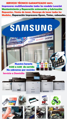 Imagen 1 de 10 de Servicio Técnico De Impresoras, Samsung, Hp, Canon, Epson,