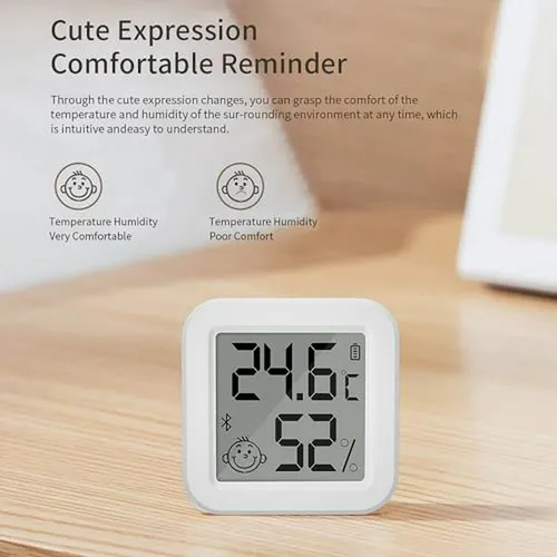 Termómetro E Higrómetro Wifi Con App Tuya - Monitor Interior