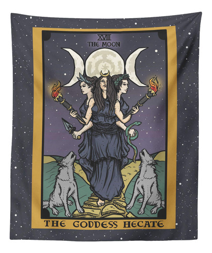 Iz Carta Tarot  Triple Luna Diosa Brujeria Hekate Rueda 60