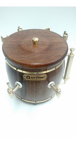 Imagem 1 de 2 de Chopeira Rústica Duas Torneiras Quatro Garrafas Art Chopp
